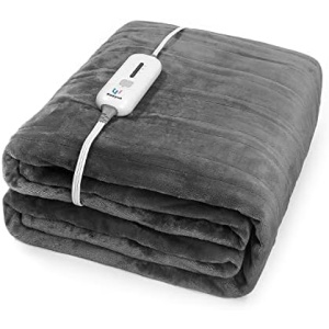 Electric Heated Blanket Twin Size, Ultra Soft Flannel Fast Heating Blanket