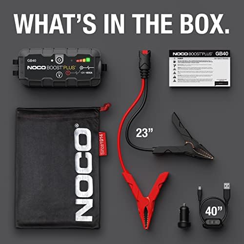 NOCO Boost Plus GB40 1000 Amp 12-Volt UltraSafe Portable Lithium Car Battery - Image 6