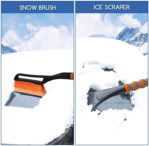 JSDOIN 27”Snow Brush, Detachable Car Ice Scraper for Windshield with Foam Grip - Image 4