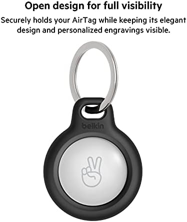 Belkin Apple AirTag Secure Holder with Key Ring - Durable Scratch Resistant Case - Image 5