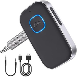 Bluetooth Car Adapter, WOCBUY 3.5mm AUX Bluetooth Receiver for Music Streaming