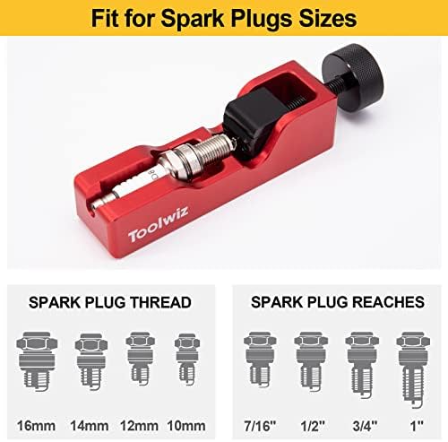 Toolwiz Spark Plug Gap Tool, Spark Plug Gapping Tool with 32 Blade Steel Feeler - Image 5