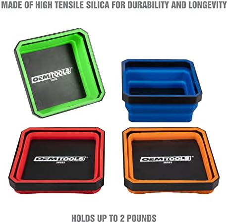 OEMTOOLS 26052 Magnetic Foldable Tray, 4 Pack Collapsible Bowl Set - Image 4