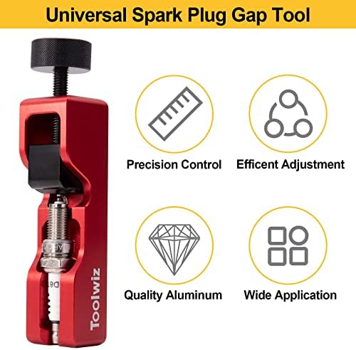 Toolwiz Spark Plug Gap Tool, Spark Plug Gapping Tool with 32 Blade Steel Feeler - Image 9