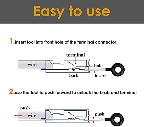 Maerd Terminal Removal Tool Kit, 76Pcs Terminal Ejector Kit for Car - Image 3
