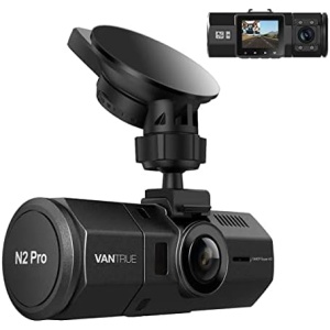 VANTRUE N2 Pro 2.5K Front and Inside Dash Camera for Uber, 1440P