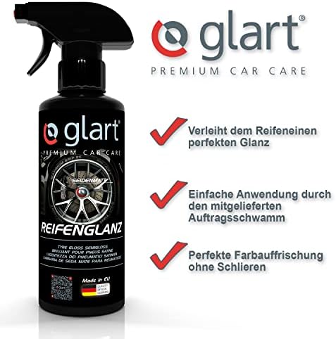 Glart 45RK Car Tyre Shine 500 ml with Sponge, for Tyre Dressing, Cleaning - Image 2