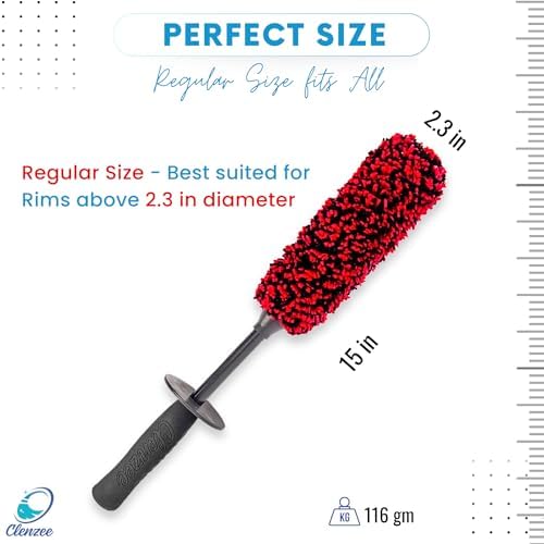 Clenzee Microfiber Wheel Brush - Soft Non Metallic Wheel Cleaner Brush - Image 4