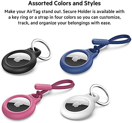 Belkin Apple AirTag Secure Holder with Key Ring - Durable Scratch Resistant Case - Image 7