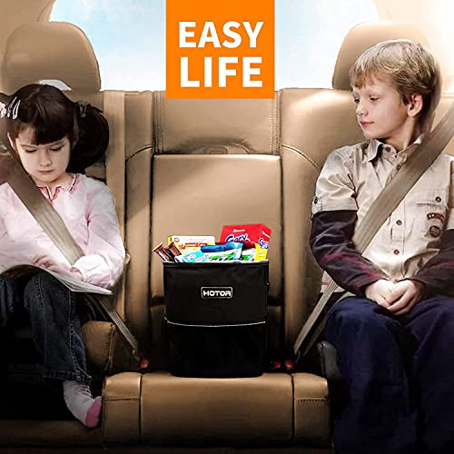 HOTOR Car Trash Can 2 Gallon with Lid and Storage Pockets, 100% Leak-Proof Car - Image 8