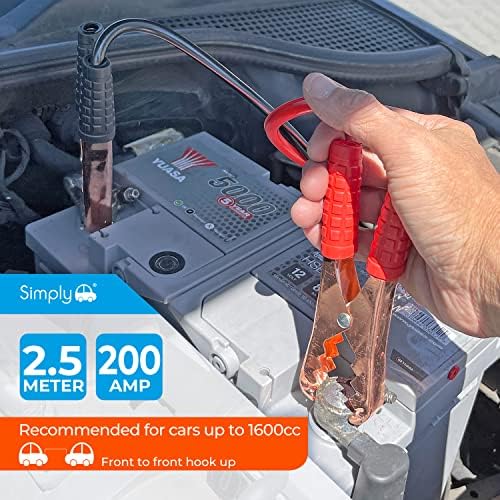 Simply SM200 Zip-bag Motorist Jump Leads Booster Cable 200AMP 2.5M Long - Image 3