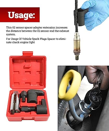 Zlirfy 5PCS Oxygen Sensor Removers,Automotive Oxygen Sensor Socket Wrench - Image 4