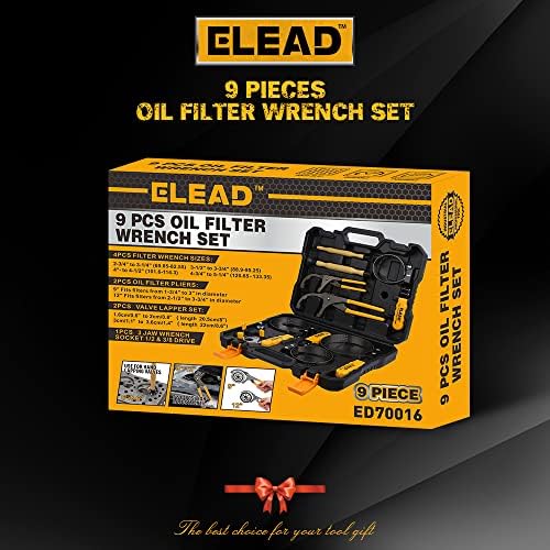 ELEAD 9-Piece Ultimate Oil Filter Wrench Set - Professional Oil Filter Removal - Image 2