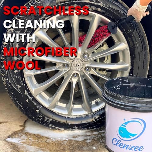 Clenzee Microfiber Wheel Brush - Soft Non Metallic Wheel Cleaner Brush - Image 3