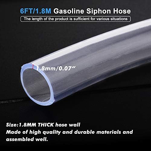 A ABIGAIL Gas Siphon Hose Pump Shaker Siphon for Gasoline Fuel Transfer Safe - Image 4