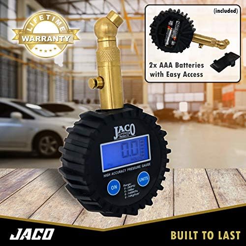 JACO Elite Digital Tire Pressure Gauge - Professional Accuracy - 100 PSI - Image 6
