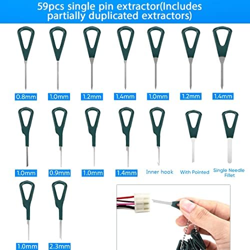 Terminal Removal Tool Kit 172 Pcs Depinning Tool Electrical Connector Pin - Image 2