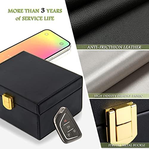 Faraday Box for Car Keys & 2 Pack Faraday Bag for Key Fob Protector, RFID Key - Image 4