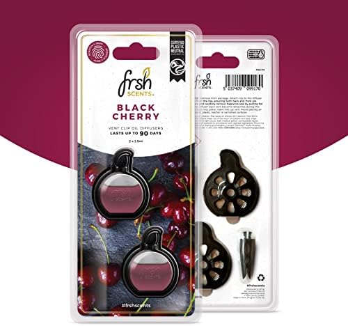 FRSH Scents FR9170 Black Cherry x2 Mini Vent Clip Deluxe Diffuser Air Freshener - Image 2