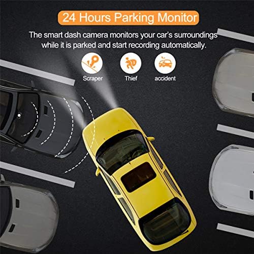 ORSKEY Dash Cam for Cars Front and Rear and SD Card Included 1080P Full HD - Image 6
