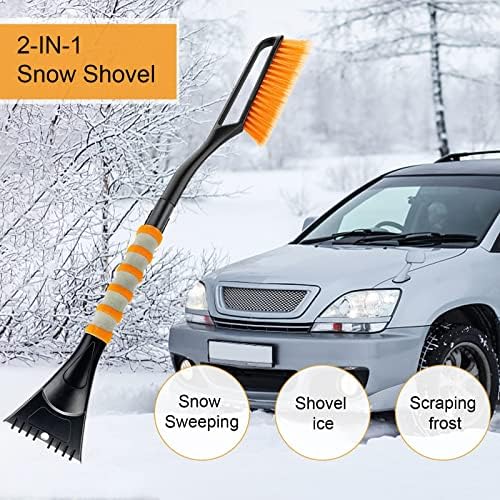 JSDOIN 27”Snow Brush, Detachable Car Ice Scraper for Windshield with Foam Grip - Image 8