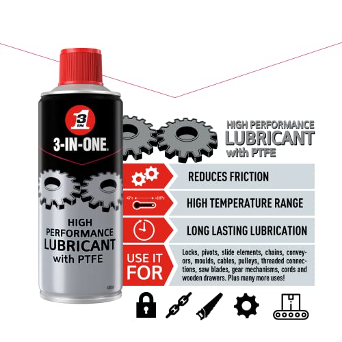 3-IN-ONE High Performance Lubricant with PTFE 400ml - drives out moisture - Image 3
