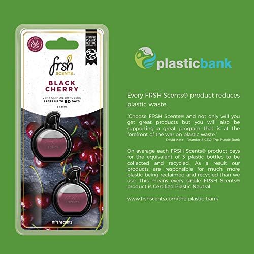 FRSH Scents FR9170 Black Cherry x2 Mini Vent Clip Deluxe Diffuser Air Freshener - Image 5