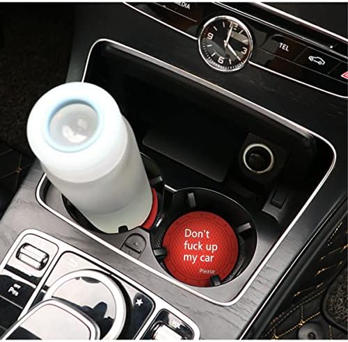 Car Cup Holder Coasters, 2 Pcs 2.75 Inch Non-Slip PVC Insert Cup Coaster - Image 7