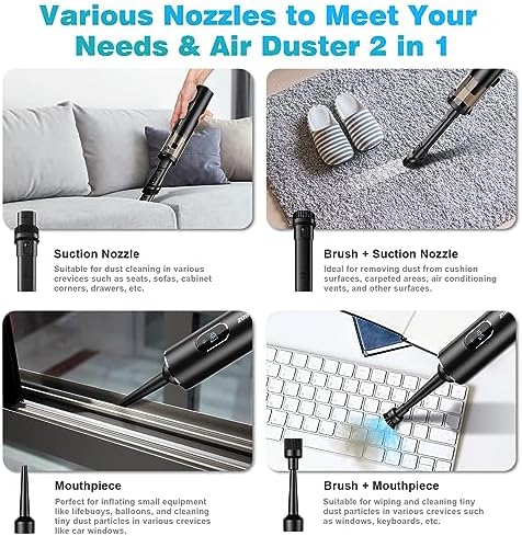 Handheld Vacuum Cordless, Upbooz Portable Car Vacuum, 14000PA - Image 3